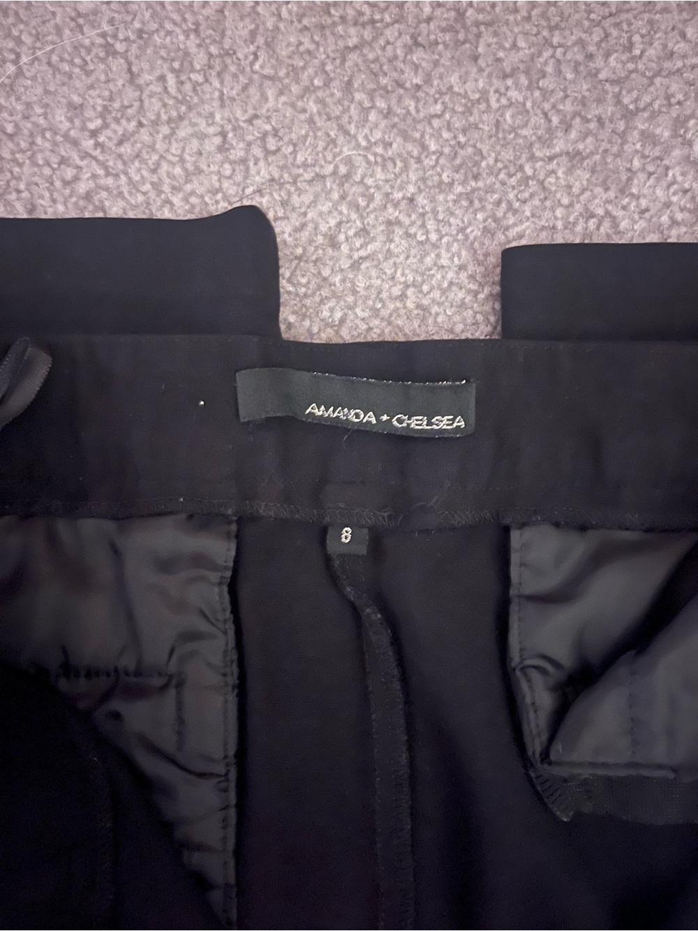 Amanda & Chelsea Black pants - Sleek Waistband